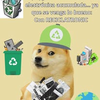 Meme de reciclaje electrónico