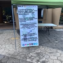 Stand de ReciclaTronic en eventos